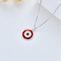 wholesale Sterling Silver Evil Eye Pendant Necklace for Women Greek Protection Amulet Gift-0-12