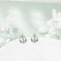 wholesale 925 Sterling Silver Anchor Stud Earrings for Nautical Enthusiasts-0-1