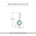 wholesale 925 Sterling Silver Earrings Wholesale With Blue Gemstone Drop-0-15
