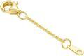 wholesale 14K Gold (Au585) Nickel-Free Hypoallergenic Jewelry Extender Chain - 0.5/1/1.5/2/3 Inch with Lobster Clasp-0-0