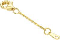 wholesale 14K Gold (Au585) Nickel-Free Hypoallergenic Jewelry Extender Chain - 0.5/1/1.5/2/3 Inch with Lobster Clasp-3inch