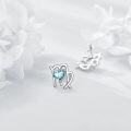wholesale 925 Sterling Silver Aquarius Heart Stud Earrings for Women Astrology Gift-0-2