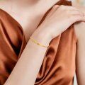 wholesale 18k Gold Bracelet With Chain And Bar Design-0-1