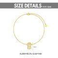 wholesale 14k Gold Tree Of Life Dreamcatcher Feather Charm Bracelet For Women-0-2