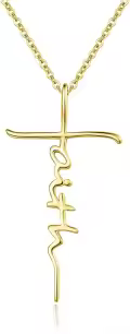 wholesale 925 Sterling Silver Birthstone Faith Cross Pendant Necklace Wholesale for Women-0-0