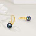 wholesale 925 Sterling Silver White Pearl and Cubic Zirconia Leverback Earrings-0-14