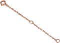 wholesale Rose Gold 14K Gold 2 - 6 Adjustable Length Extension Chain for Necklaces and Anklets-0-0