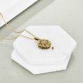 wholesale 925 Sterling Silver Gold Plated Sunflower Keepsake Pendant with Funnel and Fill Tool - 26 Chain Included-0-1