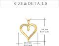 wholesale 14K Gold Diamond Accent Open Heart Necklace - Elegant Fine s for Her-0-4