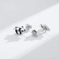 wholesale 925 Sterling Silver Panda Stud Earrings for Women Girls Hypoallergenic -0-3