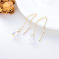 wholesale Gold 14k Crystals Drop Threader Dangle Earrings for Women-0-4