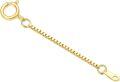 wholesale 14K Gold (Au585) Hypoallergenic Nickel-Free Polished Jewelry Extender Chain 0.5-3inch Lobster Clasp-0-0