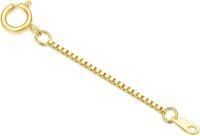 wholesale 14K Gold (Au585) Hypoallergenic Nickel-Free Polished Jewelry Extender Chain 0.5-3inch Lobster Clasp-style 3(Yellow)-Spring Clasp
