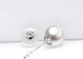 wholesale 18K Gold Freshwater Pearl Stud Earrings for Women (7 10mm)-0-11