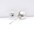 wholesale 18k Yellow Gold Polished Round Ball Stud Earrings For Women-0-11