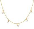 wholesale 14K Gold Freshwater Pearl Station Necklace for Women - Elegant Pendant-0-0
