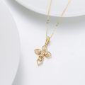 wholesale 14K Gold CZ Heart Pendant Necklace for Women 18 Chain-0-3