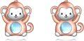 wholesale 925 Sterling Silver Blue Stone Monkey Stud Earrings-0-0
