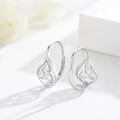 wholesale 925 Sterling Silver Celtic Knot Teardrop Earrings-0-5