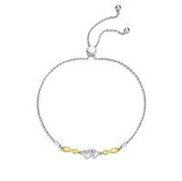 wholesale 14k Gold Infinity Heart Bracelet-9+2 Inch