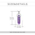 wholesale 925 Sterling Silver Amethyst Chakra Pendant Necklaces with 7 Colorful Gems for Women's Spiritual s-0-3