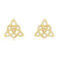 wholesale 14k Gold Celtic Trinity Knot Stud Earrings For Women-0-0