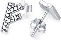 wholesale 925 Sterling Silver Norse Runes Stud Earrings - Viking Celtics Punk Nordics s for Her Him-E