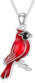 wholesale 925 Sterling Silver Cardinal Necklace – Divine Messenger Symbol, Memorial Jewelry for Women, Spiritual Keepsake Gift-0-0