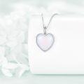 wholesale 925 Sterling Silver Black Onyx Heart Pendant Necklaces for Women Gifts-0-3