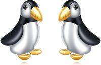 wholesale 925 Sterling Silver Penguin Stud Earrings-Puffin Bird