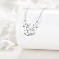 wholesale 925 Sterling Silver Female Symbol Linked Necklaces for Women and Girls - Gay Pride -0-2
