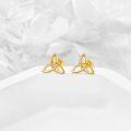 wholesale 14K Gold Celtic Knot Stud Earrings - Irish for Women-0-2
