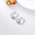wholesale 925 Sterling Silver Cow Stud Hoop Earrings for Women s-0-4