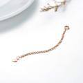 wholesale 14k Rose Gold Chain Bracelet Wholesale With Heart Charm-0-1
