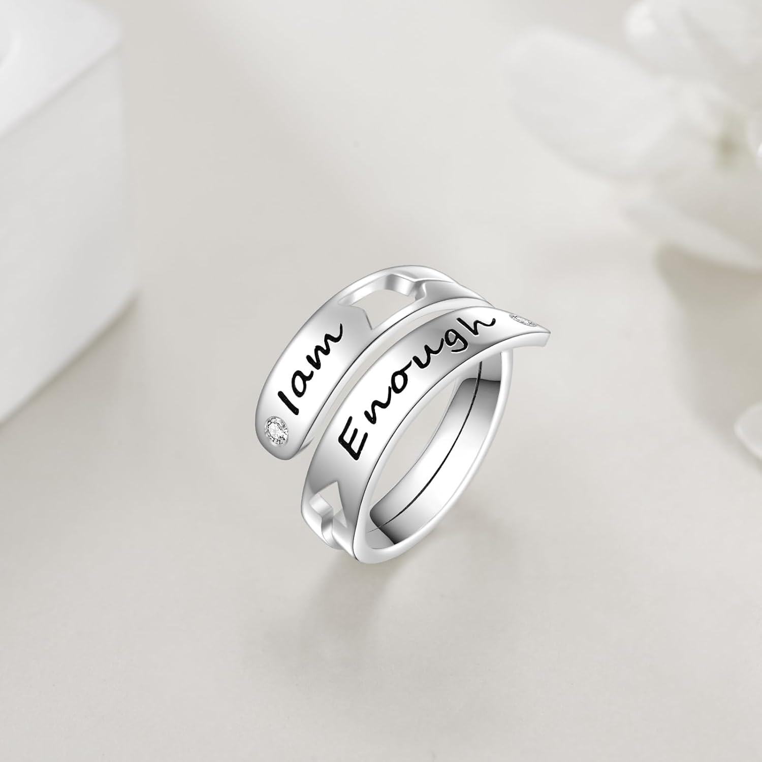  Sterling Silver CZ Celtic Knot Eternity Claddagh Rings for Women -0-3