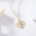 wholesale 14K Gold Yellow Diamond Heart Pendant Necklaces for Women 1CTTW-0-3