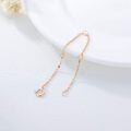 TOUPOP 14K Rose Gold Necklace Extender, 3 Inch Adjustable Solid Gold Chain-0-1
