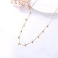 wholesale 14k Rose Gold Tiny Ball Choker Necklace for Women 14-19 inch -0-3