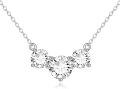 wholesale 14k Three Stone Lab Diamond Necklace Wholesale With Elegant Chain-0-5
