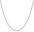 wholesale Silver 925 Sterling Silver Round Ball Bead Chain Necklace - 45cm Length (18) with 76 Balls of Diameter: Approximate 2-3 mm-0-0