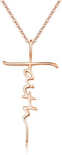 wholesale 925 Sterling Silver Knight Templar Shield Pendant Necklace with 20+2 inch Chain-1-Rose gold