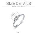 wholesale TOUPOP Rings For Women Sterling Silver Infinity Love Heart Rings With Crystal Anniversary Christmas Valentines Mothers Day Promise Jewelry For Women Her Wife Mom -0-2