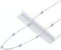wholesale White Gold Plated Sterling Silver CZ Thin Choker Necklace for Women-0-7