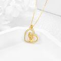 wholesale 14k Gold Hummingbird Pendant Necklace With Sparkling Gems-0-3