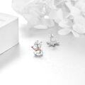 wholesale 925 Sterling Silver Reindeer Stud Earrings Adorable Christmas Gift for Women Girls-0-1