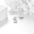 wholesale 925 Sterling Silver Reindeer Stud Earrings Adorable Christmas Gift for Women Girls-0-1