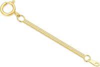 wholesale 14k Gold Snake Chain Extender for Necklaces and Bracelets Durable Removable 0.5/1/1.5/2/3 Extension Chain-2inch