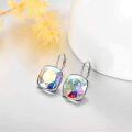 wholesale Sterling Silver Austrian Crystal Hypoallergenic Leverback Earrings Women s Gift-0-76