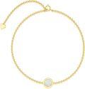 wholesale 14K Gold Chain with White Opal Stone and Butterfly Charm Bracelet for Women - Gifts Under $20-0-1