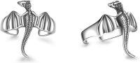wholesale 925 Sterling Silver Dragon Ear Cuff Non-Piercing Cartilage Wrap Punk  for Women-Silver